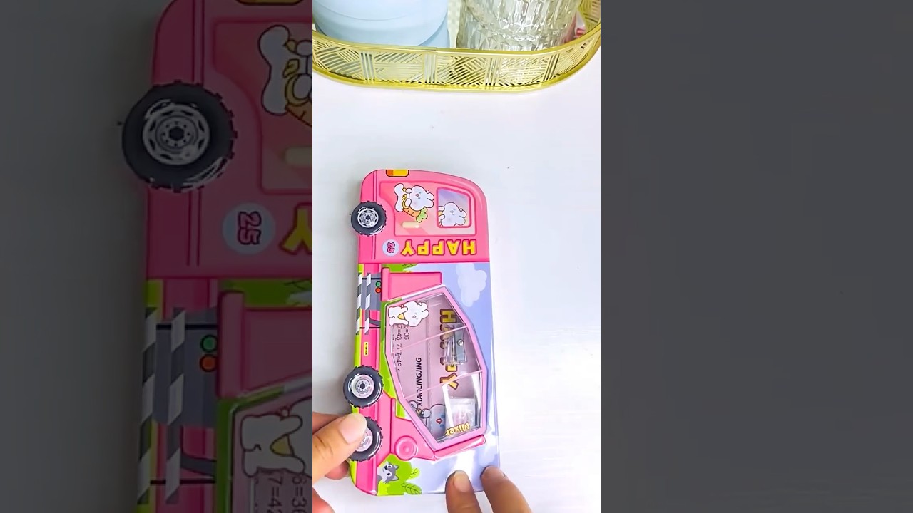 Car Pencil Box Unboxing! 🚗✏️ Pencils, Eraser & More | MinsaNFam