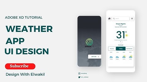 Weather App Design | UI Design Tutorial | Adobe XD Tutorial