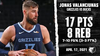 Jonas Valanciunas Forces 17pts against Milwaukee Bucks Full Highlights | NBA Season 2020-21
