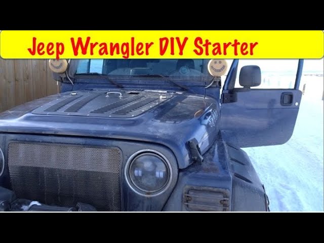 DIY Jeep Tj Wrangler Starter Replacement - YouTube
