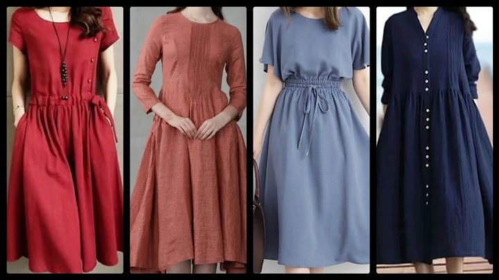 gorgeous fabulous and trending plain designer wear Skater dress collection for girls