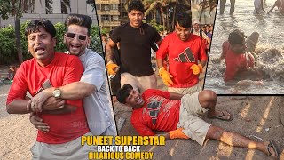 Puneet Superstar Back to Back Hilarious Comedy In Juhu Beach In Public