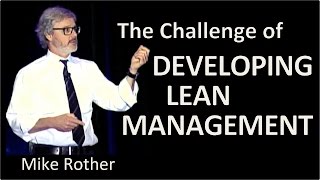 the challenge of developing lean management