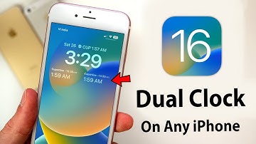Enable Dual Clocks on any iPhone Lockscreen [ iOS 16 ] - Dual Clock Now for iPhone