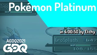 Pokémon Platinum by Etchy in 4:00:50 - Awesome Games Done Quick 2021 Online