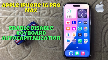 How to Enable Disable Keyboard Autocapitalization on iPhone 16 Pro Max