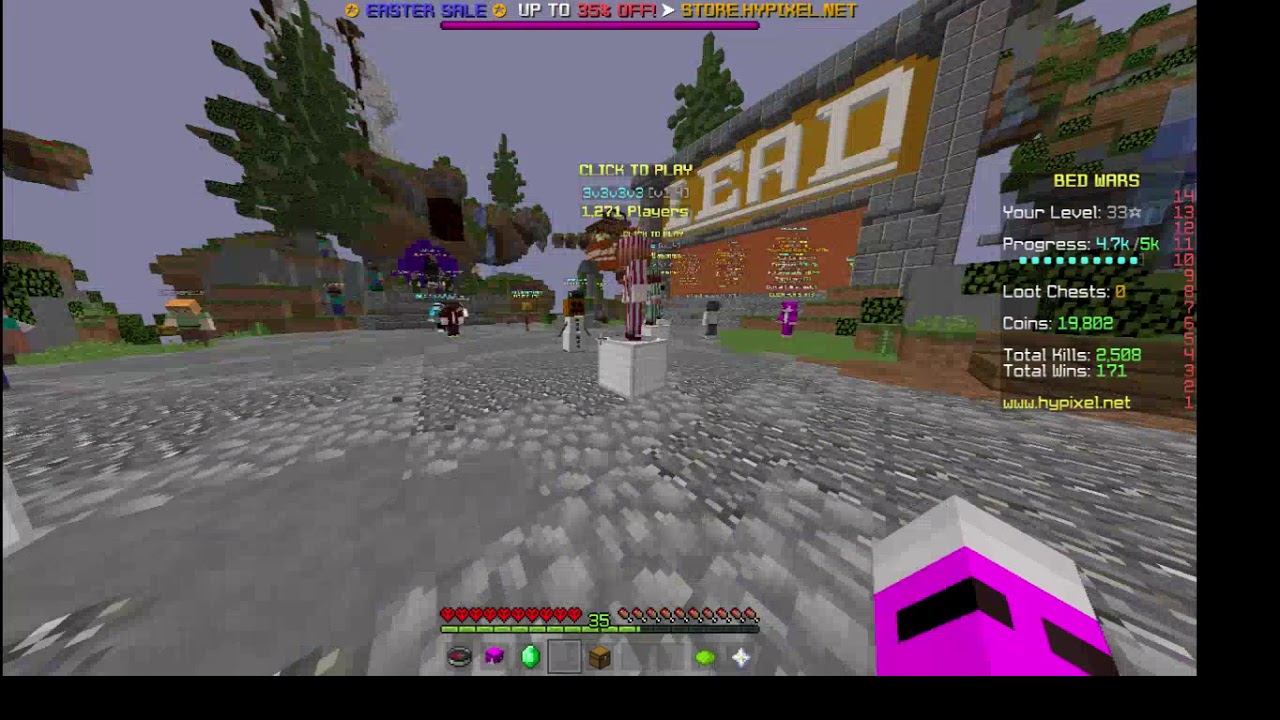 umm we found a bedwars glitch in lobby - YouTube