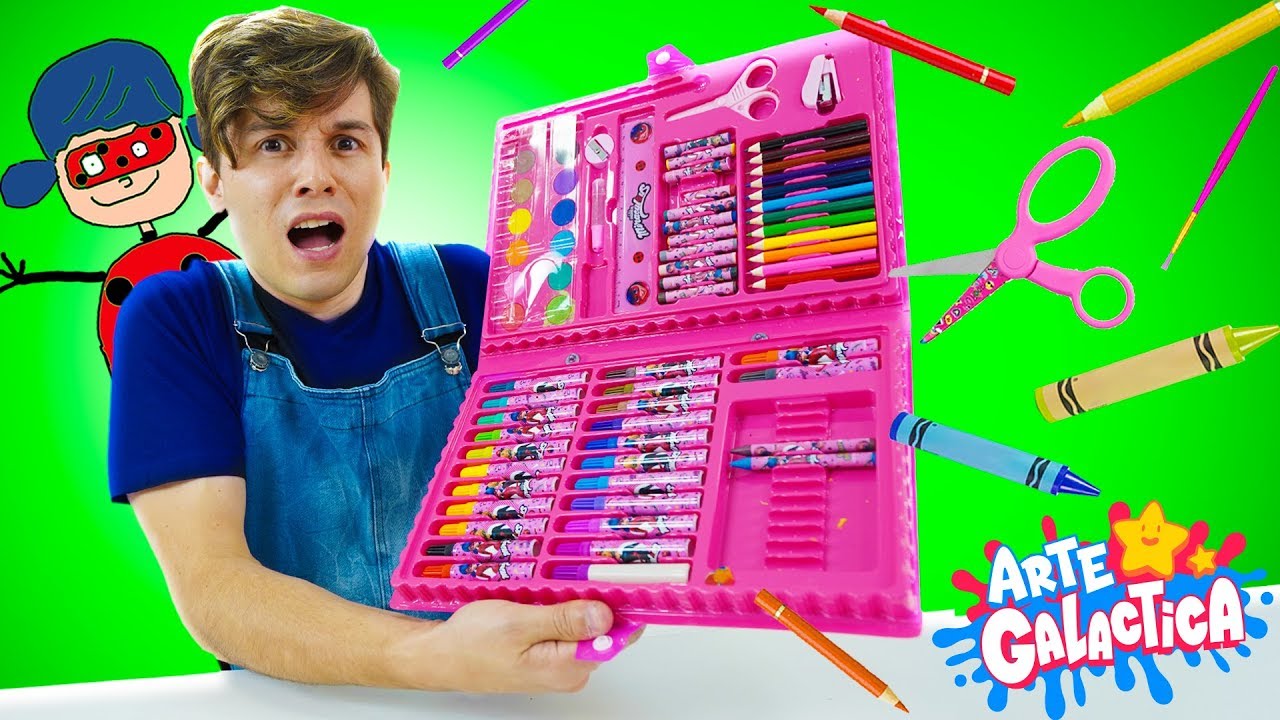 É POSSÍVEL fazer ARTE com MATERIAL ESCOLAR? | Arte Galáctica