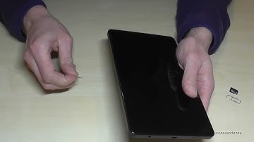 Samsung Galaxy Tab A9: How to insert a microSD card? Installation of micro SD