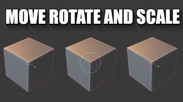 Blender 2.8 How to move rotate and scale with shortcuts