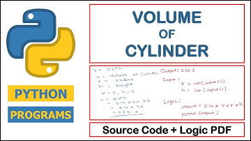 Python Program to find Volume of a Cylinder