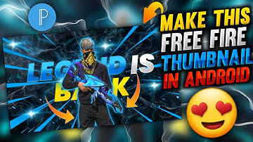 How to make Gaming Thumbnail in Android | free fire | gaming thumbnail कैसे बनाएं मोबाईल से ||2022||