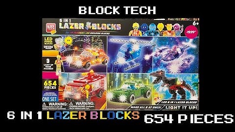 Block Tech: 6 In 1 Lazer Blocks