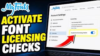 How to activate font licensing checks on MyFonts - Quick Tutorial