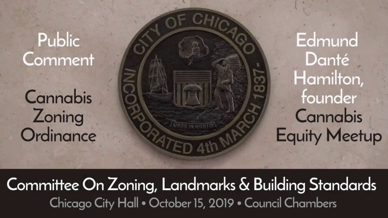 Public Comment by E. Dante Hamilton 10-15-2019 Cannabis Zoning Ordinance