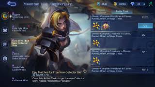 Natalia Collector Skin Free Claim  Mlbb 2024 Event