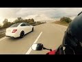 C 63 AMG Coupe vs CBR 600 RR vs R6 - TOP SPEED [1080p]