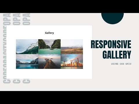 Responsive Image Gallery Using CSS Grid