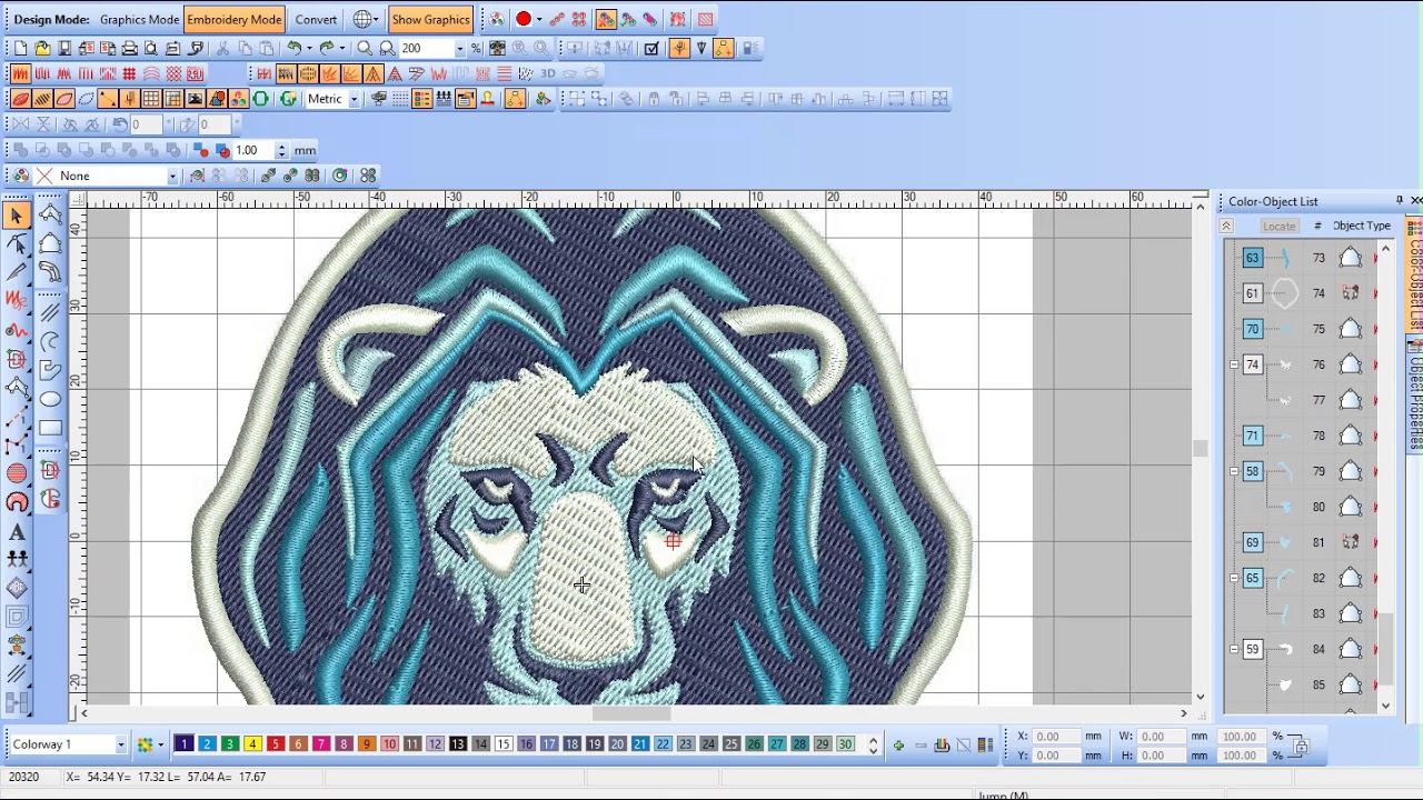 Thiết kế thêu nhanh bằng Corel - Convert Bitmap to Wilcom - youtube