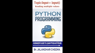Python-IO: Reading multiple values from the standard input