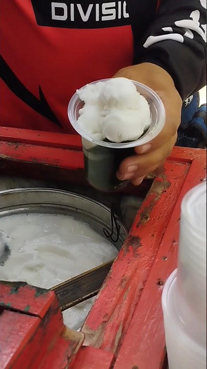 Ice cream cincau - indonesian street food #jajanan #streetfood #ngeshortsdulu #shorts