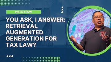 You Ask, I Answer: Retrieval Augmented Generation for Tax Law?