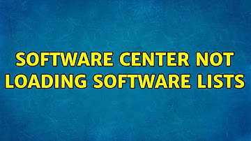 Ubuntu: Software center not loading software lists