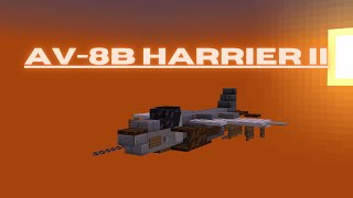Minecraft: How to build a Fighter Jet in Minecraft (AV-8B Harrier II) Minecraft Fighter Jet Tutorial screenshot 4