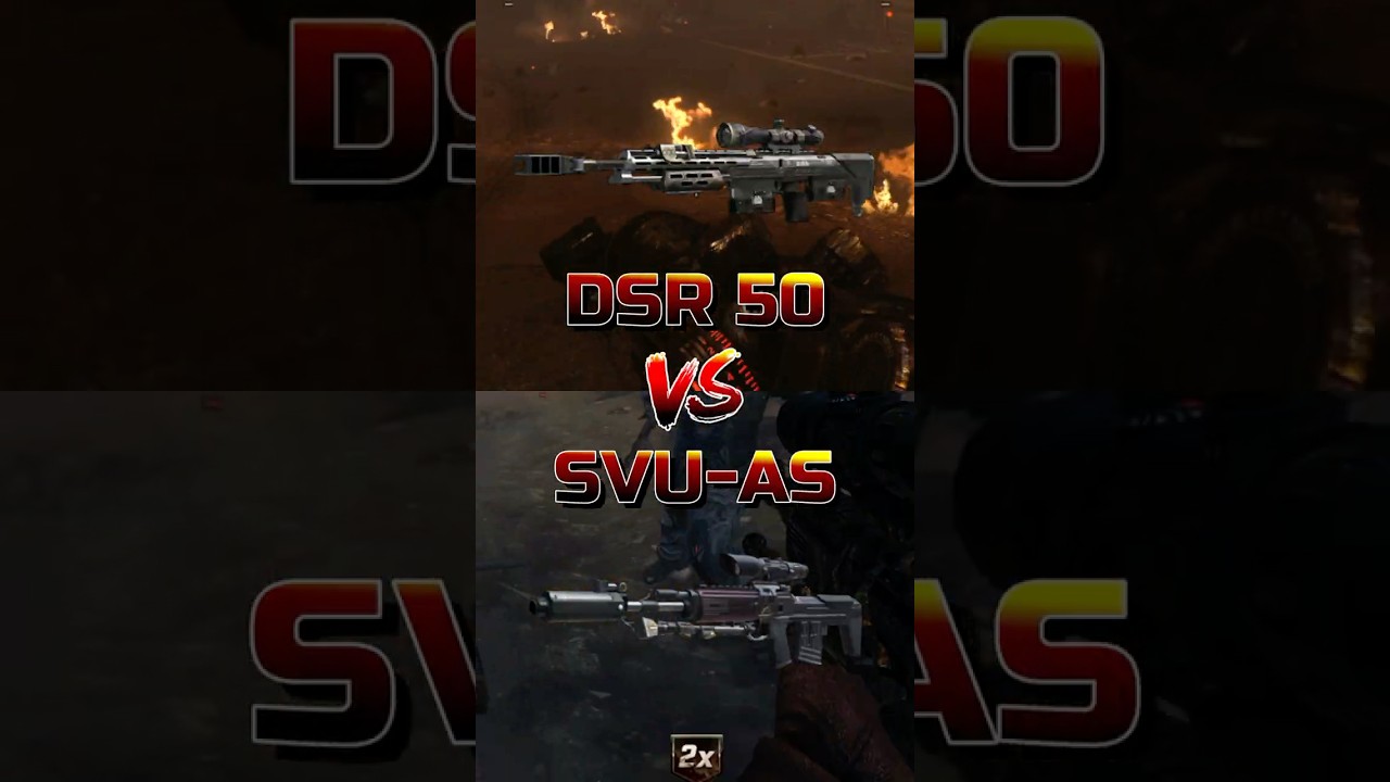 DSR 50 VS SVU-AS | Cod Zombies Weapon Comparison 