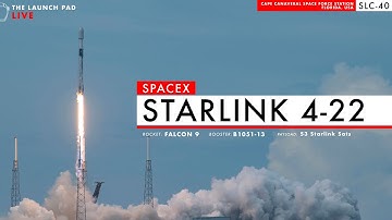 REPLAY! SpaceX Starlink 4-22 Launch