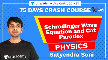 75 Days CSIR-UGC NET Crash Course| Schrodinger Wave Equation and Cat Paradox |Unacademy CSIR UGC NET