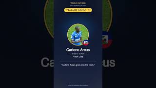 YELLOW CARD 4' | Brazil 0-0 Haiti #WorldCup2026 #Shorts