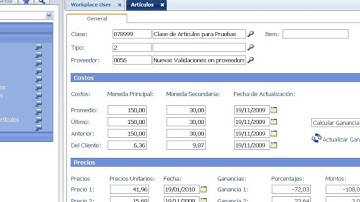 Cambiar Precios de Artículos en eFactory Software ERP/CRM en la Nube