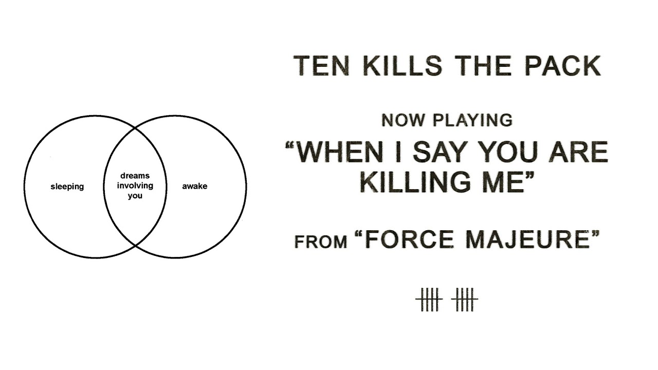 Ten Kills The Pack When I Say You Are Killing Me Official Audio Youtube