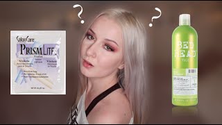 FIRST TIME TRYING A BLEACH BATH!? HOW TO GET PLATINUM BLONDE HAIR