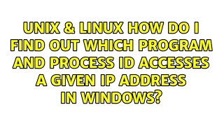 How do I find out which program and process ID accesses a given IP address in Windows?