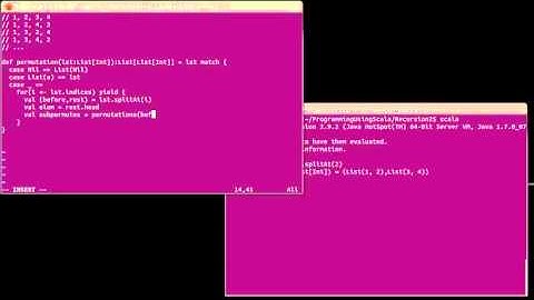 Permutations using Scala