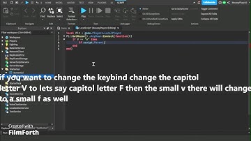 How to move your mouse by clicking a key in first person (scripting Roblox Studios SIMPLE EZ!!)