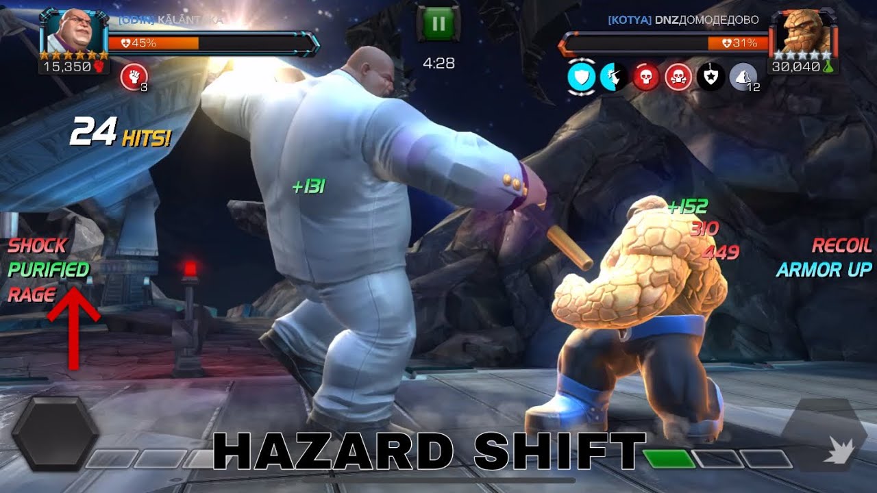 Kingpin R2 Kingpin R2 vs AW all hazard Shift Nodes - pretty good counter - marvel ...