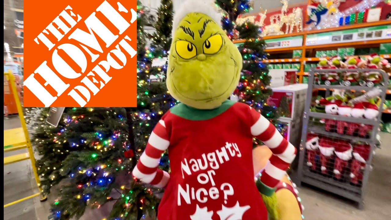 The Grinch Ugly Sweater Animatronic | Home Depot Christmas 2022 - YouTube