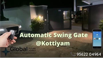 Automatic Roller Swing Gate installed at Kottiyam, Kollam |Remote Controlled Gate Kerala| 9562204964