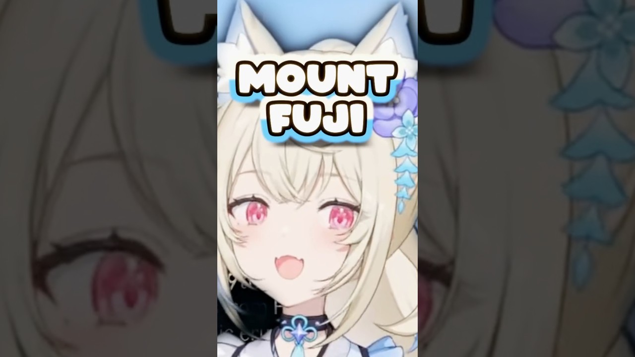 Fuwawa teaches you about Mout Fuji #fuwamoco #vtuber #holoadvent #vtuberclips #lilfwmc