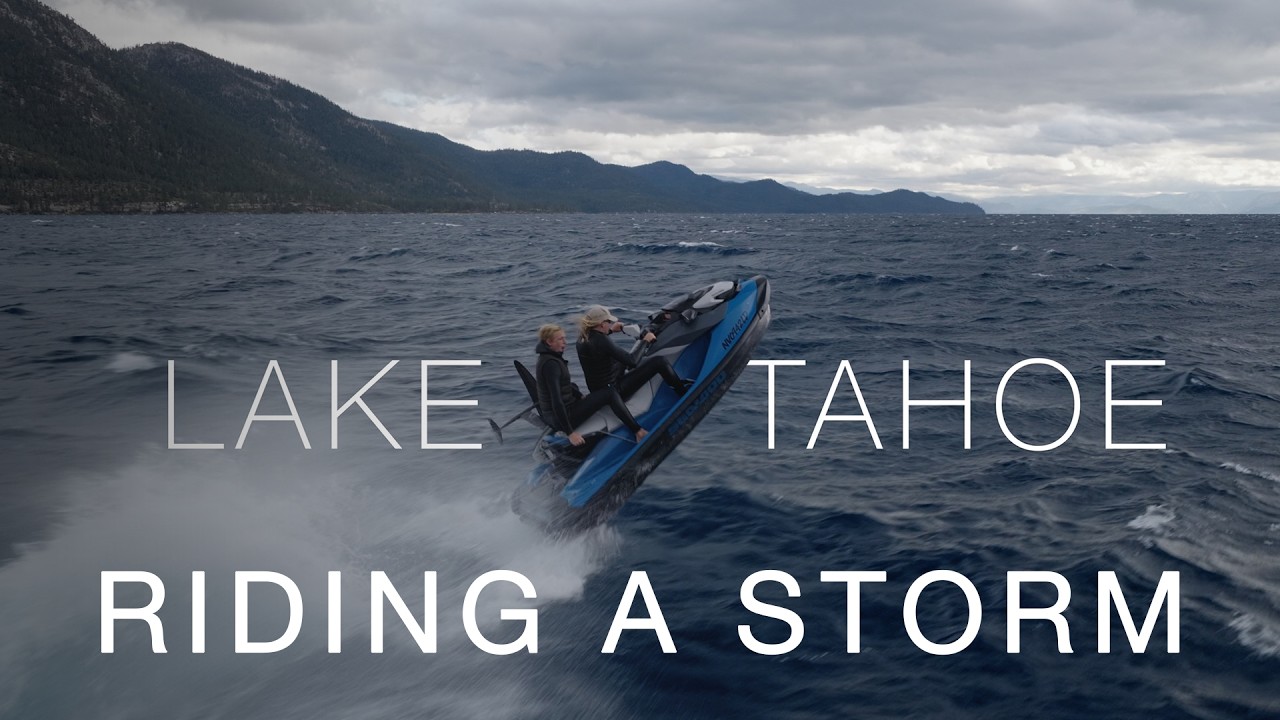 Alone on Lake Tahoe - Downwind Foiling a Storm