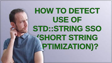 How to detect use of std::string SSO (short string optimization)?