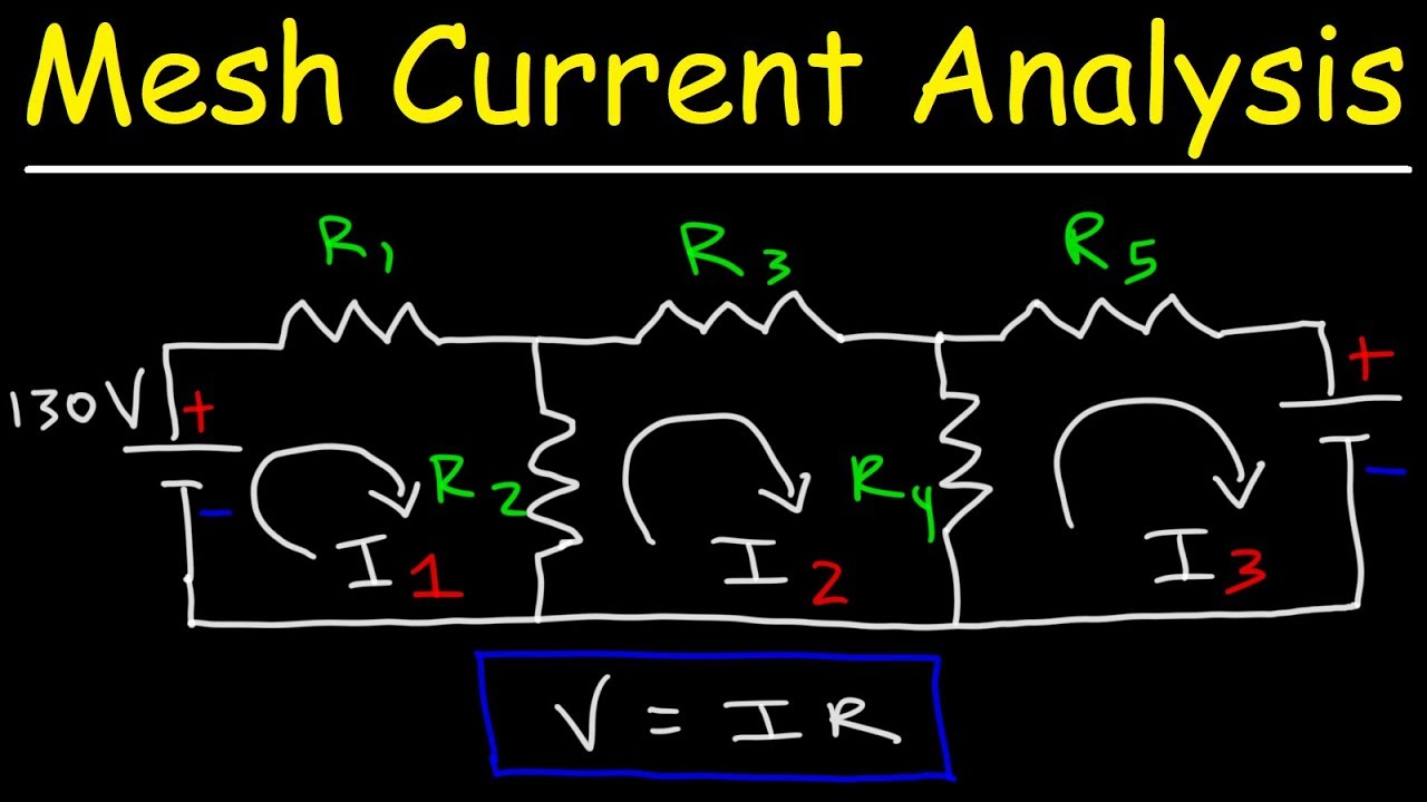 ⁣Mesh Current Problems - Electronics & Circuit Analysis