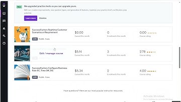 SuccessFactors Real Time Scenarios - in Udemy
