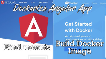 Deploy angular on docker | Dockerize angular application | How to create bind mount and docker image