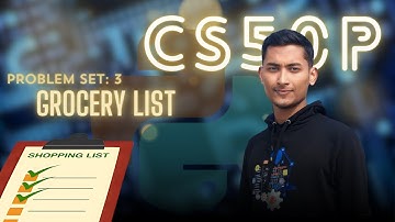 PROBLEM SET 3: GROCERY LIST | SOLUTION (CS50 PYTHON)
