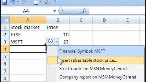 How to use Smart Tags in a spreadsheet