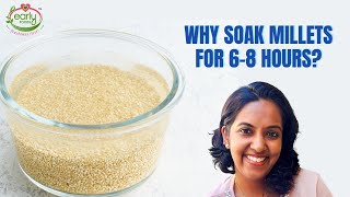 WHY WE SOAK MILLETS 6-8 HOURS? #earlyfoods screenshot 1